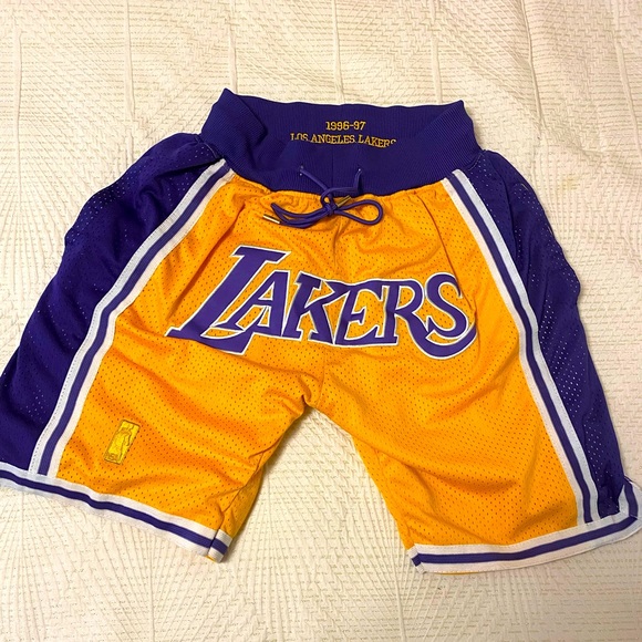 Just Don Lakers Basketball Shorts ~ 1996-1997 - Picture 1 of 4